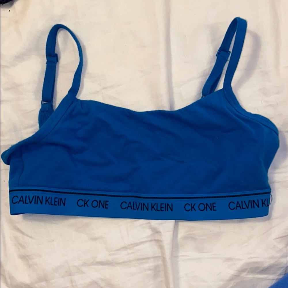 Blue Calvin Klein Bra